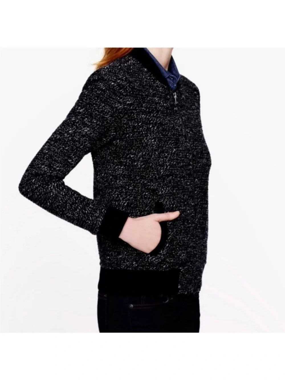 J. Crew lined zip